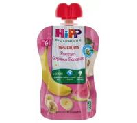 Parapharmacie > Bébé & Maman > Alimentation bébé > Repas bébé HiPP 100% Fruits Gourde Pommes Goyaves Bananes des 6 Mois Bio 90 g