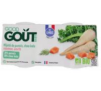 Parapharmacie > Bébé & Maman > Alimentation bébé > Repas bébé > Petits pots bébé Good Goût Mijoté de Panais et Chou Kale au Saumon 6 Mois Bio 2 Pots - Petits pots bébé - Pharmacie en ligne LaSante.net
