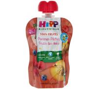 Parapharmacie > Bébé & Maman > Alimentation bébé > Repas bébé > Petits pots bébé HiPP 100% Fruits Gourde Pommes Pêches Fruits des Bois dès 4/6 Mois Bio 90 g - Petits pots bébé - Pharmacie en ligne LaS