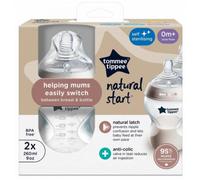 Parapharmacie > Bébé & Maman > Biberons et tétines > Biberons Tommee Tippee Closer to Nature Biberons 0 Mois et + Couleur Transparent 2 x 260 ml