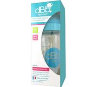 Parapharmacie > Bébé & Maman > Biberons et tétines dBb Remond Biberon Anti-Colique Large Ouverture en Verre 0-4 Mois 240 ml - Couleur : Bleu - Biberons et tétines - Pharmacie en ligne LaSante.net