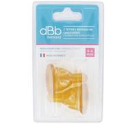 Parapharmacie > Bébé & Maman > Biberons et tétines > Tétines dBb Remond 2 Tétines Nouveau Né Caoutchouc 0-4 Mois - Tétines - Pharmacie en ligne LaSante.net