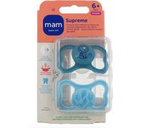 Mam Suprême Sucette Silicone +6 Mois 2 Unités