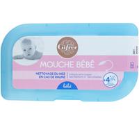 Parapharmacie > Bébé & Maman > Hygiène bébé > Soins Nez et oreilles bébé Gifrer Mouche-Bébé + 4 Embouts OFFERTS - Nez et oreilles bébé - Pharmacie en ligne LaSante.net