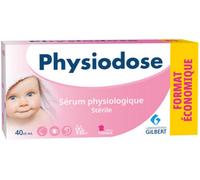 Parapharmacie > Bébé & Maman > Hygiène bébé > Soins Nez et oreilles bébé Gilbert Physiodose Sérum Physiologique Stérile - Nez et oreilles bébé - Pharmacie en ligne LaSante.net 40 x 5 ml