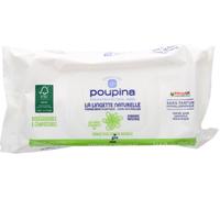 Parapharmacie > Bébé & Maman > Produits Hygiène Bébé > Produits de toilette bébé > Lingettes nettoyantes bébé Poupina La Lingette Naturelle x 60 - Lingettes nettoyantes bébé - Pharmacie en ligne LaSan
