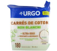 Parapharmacie > Bébé & Maman > Soins bébé > Change Pour Bébé > Carrés de coton bébé Urgo Carrés De Coton Non Blanchi 10 cm x 8 cm Unités x 180 - Carrés de coton bébé - Pharmacie en ligne LaSante.net