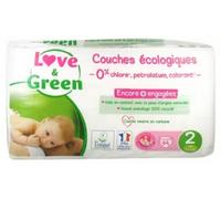 Parapharmacie > Bébé & Maman > Soins bébé > Change Pour Bébé Love & Green Couches Hypoallergéniques Couches x 44Taille 2 (3-6 kg)