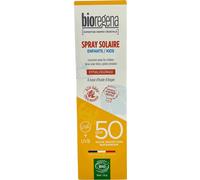 Bioregena | Spray solaire SPF50 Enfants Bio | Très Haute protection solaire | Haute tolérence & Résiste à l'eau | Formule hypoallergénique | Pénètre rapidement & Ne colle pas | Made in France | 90 ml