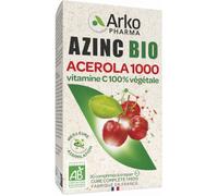 Arkopharma Azinc Bio Végétal Acérola 1000 Bio 30 Comprimés