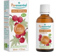 Puressentiel - Huile Végétale Ricin - Bio - 100 pourcent pure et naturelle - 50 ml