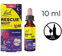 Parapharmacie > Bio & Médecine Naturelle > Produits de Médecines Naturelles > Fleurs de Bach Rescue Nuit Kids Compte-Gouttes Framboise 10 ml