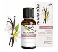 Huile Spéciale Diffuseur Huile Essentielle | Tendre Gourmandise Bio | Douce & Sucrée | Les Diffusables | 30 ml | Pranarôm