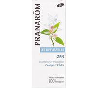 Pranarôm - Diffusables - Parfum d'ambiance Bio Zen Huiles Essentielles pour Diffusion - Orange et Cèdre Harmonie et relaxation - 30 ml