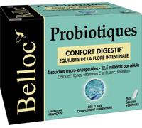 Parapharmacie > Bio & Médecine Naturelle > Produits de Médecines Naturelles > Micronutrition - Probiotiques Belloc Probiotiques Gélules x 30