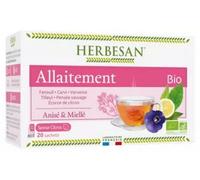 Parapharmacie > Bio & Médecine Naturelle > Produits de Médecines Naturelles > Produits de Phytothérapie Herbesan Infusion Bio Allaitement 20 Sachets - Phytothérapie - Pharmacie en ligne LaSante.net