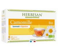 Parapharmacie > Bio & Médecine Naturelle > Produits de Médecines Naturelles > Produits de Phytothérapie Herbesan Infusion Camomille Bio 20 Sachets - Phytothérapie - Pharmacie en ligne LaSante.net