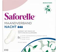 Saforelle serviettes hygiéniques nuit boîte de 10