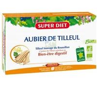 SUPERDIET - AUBIER DE TILLEUL BIO - Bien-être digestif - 100% Pur jus - Fabrication Française - 20 ampoules de 10ml