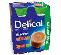Parapharmacie > Compléments alimentaires > Alimentation hypercalorique > Boissons hypercaloriques Delical Boisson HP/HC Édulcorée 4 x 200 ml