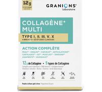 Parapharmacie > Compléments alimentaires > Cheveux, peau, ongles > Compléments alimentaires Peau Granions Collagène Multi Type I, II, III, V, X Poudre 275 g - Compléments alimentaires Peau - Pharmacie