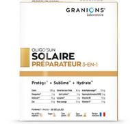 Parapharmacie > Compléments alimentaires > Cheveux, peau, ongles Granions Oligo'Sun Préparateur Solaire 3 en 1 - Cheveux, peau, ongles - Pharmacie en ligne LaSante.net x 30