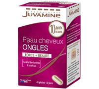 Parapharmacie > Compléments alimentaires > Cheveux, peau, ongles Juvamine Peau Cheveux Ongles 40 Gélules - Cheveux, peau, ongles - Pharmacie en ligne LaSante.net