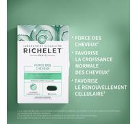 Parapharmacie > Compléments alimentaires > Cheveux, peau, ongles Richelet Force Des Cheveux Capsules - Cheveux, peau, ongles - Pharmacie en ligne LaSante.net x 30
