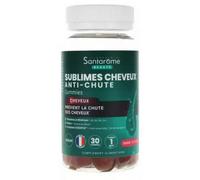Parapharmacie > Compléments alimentaires > Cheveux, peau, ongles Santarome Sublimes Cheveux Anti-Chute Goût Pêche Gummies x 30
