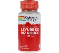 Parapharmacie > Compléments alimentaires > Cholestérol - Diabète Solaray Levure de Riz Rouge 600 mg 45 Capsules Végétales - Cholestérol - Diabète - Pharmacie en ligne LaSante.net