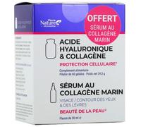 Parapharmacie > Compléments alimentaires > Compléments Alimentaires Anti-Vieillissement Pharm Nature Duo Acide Hyaluronique et Collagène 60 Gélules + Sérum au Collagène Marin 30 ml Offert - Anti-vieil