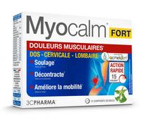 Parapharmacie > Compléments alimentaires > Compléments Alimentaires Articulations et muscles > Complément Alimentaire Muscle > Comprimé Pour Douleur Musculaire 3C Pharma Myocalm Fort Douleurs Musculai