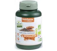 Nat & Form Bio Curcuma Pipérine 200 gélules végétales