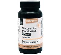 Parapharmacie > Compléments alimentaires > Compléments Alimentaires Articulations et muscles Nat&Form Glucosamine Chondroïtine x 60 - Articulations et muscles - Pharmacie en ligne LaSante.net