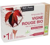 Parapharmacie > Compléments alimentaires > Compléments Alimentaires Circulation veineuse Nat&Form Vigne Rouge Bio ampoules x 20 - Circulation veineuse - Pharmacie en ligne LaSante.net