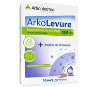 Arkolevure® 250 mg - Levures digestives et inuline - Boîte de 30 gélules sous blister ultra-protecteur - Cure d'un mois