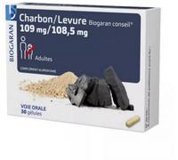 Parapharmacie > Compléments alimentaires > Compléments Alimentaires Digestion et Transit Biogaran Charbon Levure Gélules x 30 - Digestion - Transit - Pharmacie en ligne LaSante.net