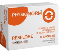 Parapharmacie > Compléments alimentaires > Compléments Alimentaires Digestion et Transit Immubio Physionorm Resflore Ferments Lactiques x 4 - Digestion - Transit - Pharmacie en ligne LaSante.net