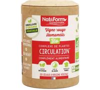 Parapharmacie > Compléments alimentaires > Compléments Alimentaires Digestion et Transit Nat&Form Circulation Vigne Rouge Hamamélis Bio x 120 - Digestion - Transit - Pharmacie en ligne LaSante.net