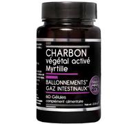 Nutrivie Charbon Végétal Activé Myrtille Végan 60 gélules
