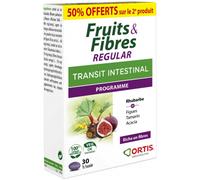 Ortis Fruits&Fibres Regular Transit Intestinal 2x30 Comprimés