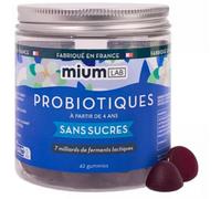 Parapharmacie > Compléments alimentaires > Compléments Alimentaires Digestion et Transit > Probiotique digestion > Probiotique transit Mium Lab Probiotiques Sans Sucres Gommes x 42
