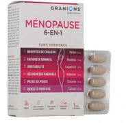 Parapharmacie > Compléments alimentaires > Compléments alimentaires Ménopause Granions Ménopause 6-en-1 Sans Hormones Comprimés x 60
