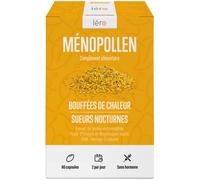 Parapharmacie > Compléments alimentaires > Compléments alimentaires Ménopause Léro MénoPollen 60 Capsules - Compléments alimentaires ménopause - Pharmacie en ligne LaSante.net