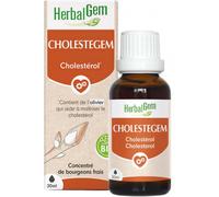 Herbalgem Complexe de Gemmothérapie Cholestegem Cholestérol Bio 30ml