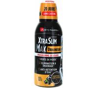 Forté Pharma - XtraSlim Max Draineur | Complément Alimentaire Brûleur de Graisses à boire, Elimination, Minceur, Rétention d'eau | Frêne, Pissenlit, Papaye, Sureau | Flacon 500 ml = 20 jours