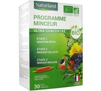 Parapharmacie > Compléments alimentaires > Compléments Alimentaires Minceur > Produits Destockage Des Graisses Naturland Programme Minceur Ultra Concentré Bio 30 Ampoules de 10 ml - Destockage des gra
