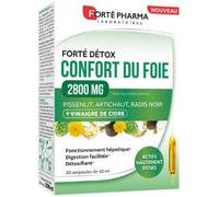 Forté Pharma FortéDétox Confort du Foie 2800 Vinaigre de Cidre 20 ampoules