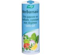 A.VOGEL - Herbamare - Sel diététique pauvre en sodium à base de potassium - Substitut savoureux aux plantes bio - Exhausteur de goût naturel - Fabriqué en France - 125 g