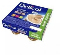 Parapharmacie > Compléments alimentaires > Compléments Alimentaires Minceur > Régimes et Substituts Délical Crème Dessert HP/HC Sans Sucre Café 4 x 200 g - Régimes et Substituts - Pharmacie en ligne L